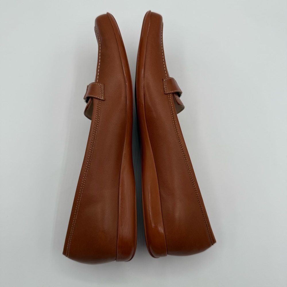 Salvatore Ferragamo Vintage Brown Driving Leather Loafers Size 8 - 2A - Picture 16 of 17